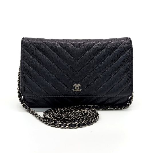 Chanel Caviar Chevron WOC Mini Crossbody Bag (10267890)
