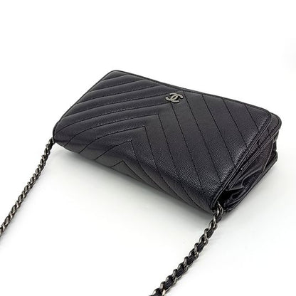 Chanel Caviar Chevron WOC Mini Crossbody Bag (10267890)