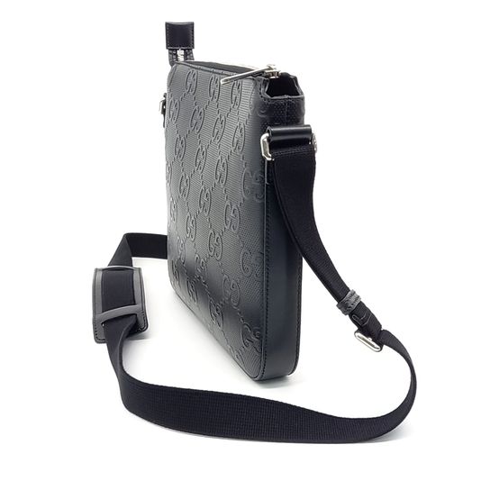 Gucci GG Embossed Messenger Crossbody Bag (406410) (10267891)