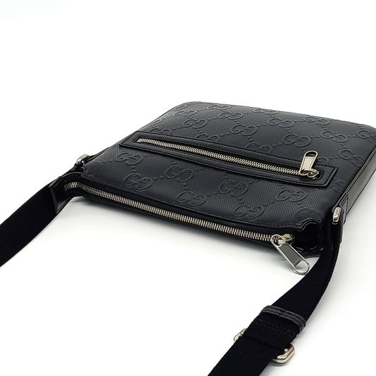 Gucci GG Embossed Messenger Crossbody Bag (406410) (10267891)