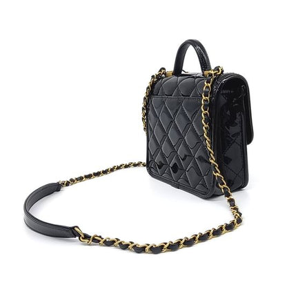 Chanel Patent Top Handle Flap Bag (10272902)