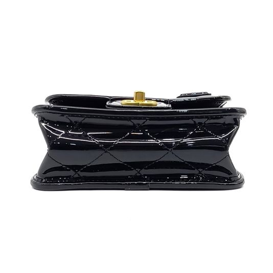 Chanel Patent Top Handle Flap Bag (10272902)