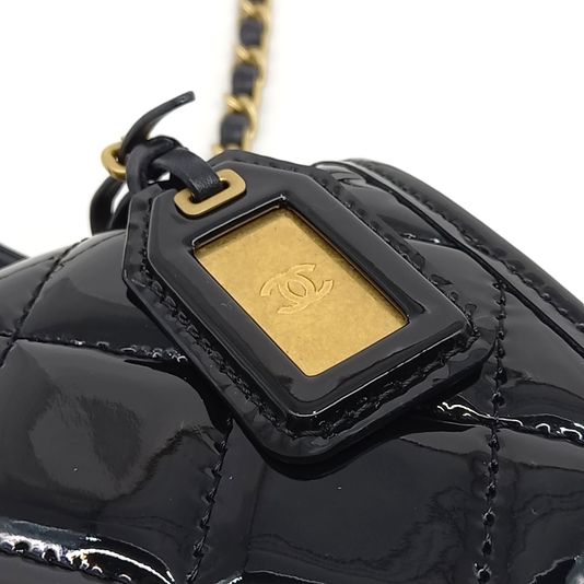 Chanel Patent Top Handle Flap Bag (10272902)