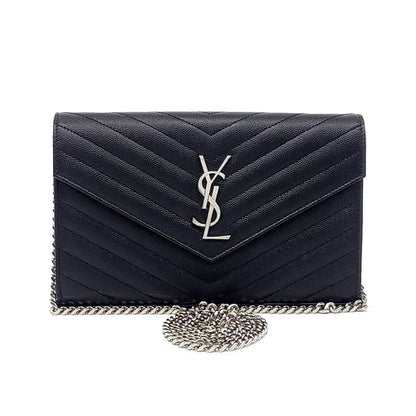 Saint Laurent Monogram Chain Crossbody Bag (377828) (10273202)