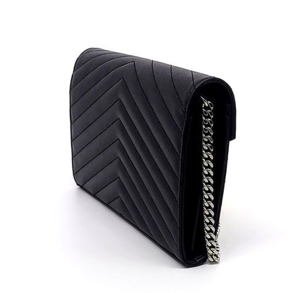 Saint Laurent Monogram Chain Crossbody Bag (377828) (10273202)