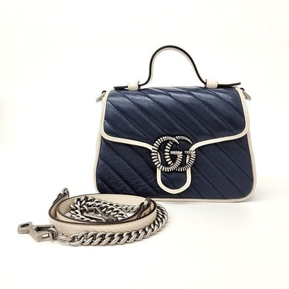 Gucci GG Marmont Mini Top Handle Bag (583571) (10273608)