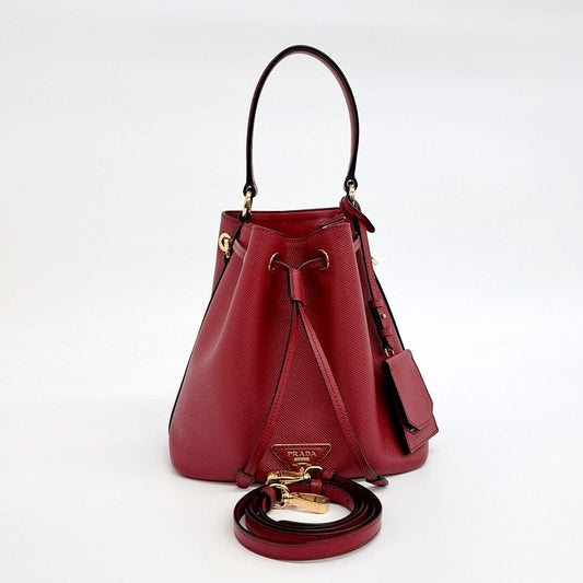 Prada Saffiano Bucket Tote and Crossbody Bag (1BE032) (10277123)