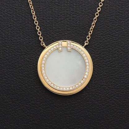 Tiffany Diamond T Circle Necklace (3130144)