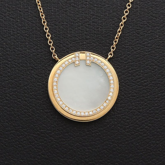 Tiffany Diamond T Circle Necklace (3130144)