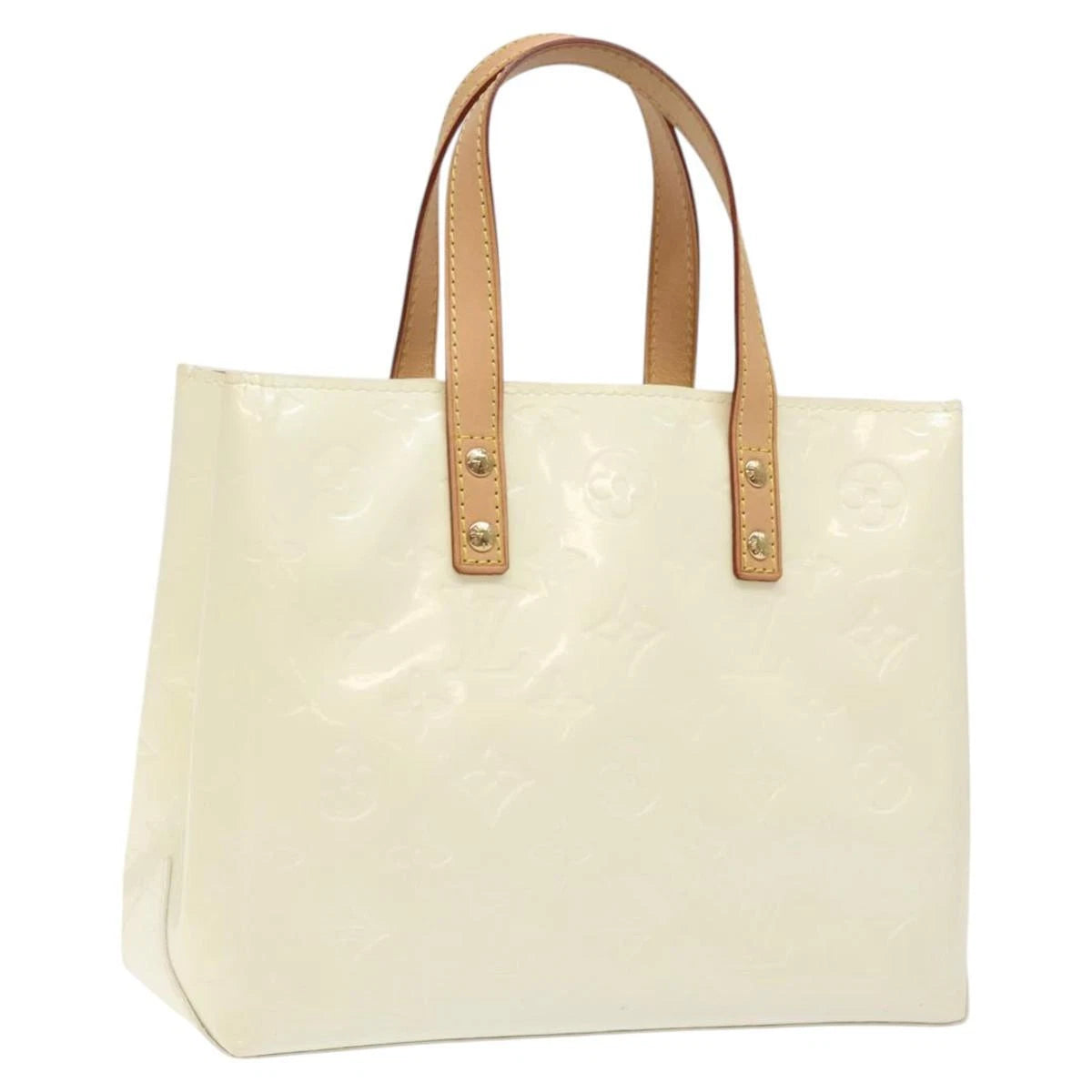 Louis Vuitton Monogram Vernis Reade Pm Hand Bag Perle M91336