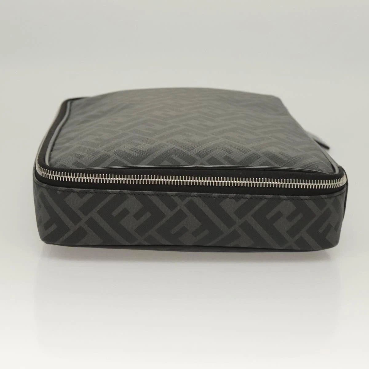 Fendi Zucca Canvas Clutch Bag Outlet Black Gray