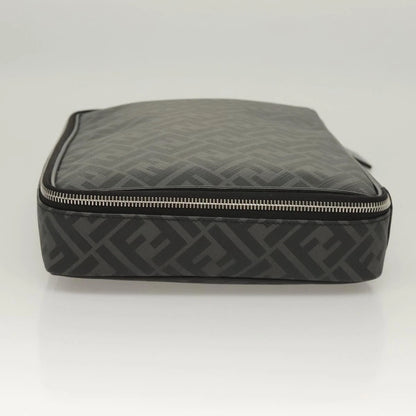 Fendi Zucca Canvas Clutch Bag Outlet Black Gray