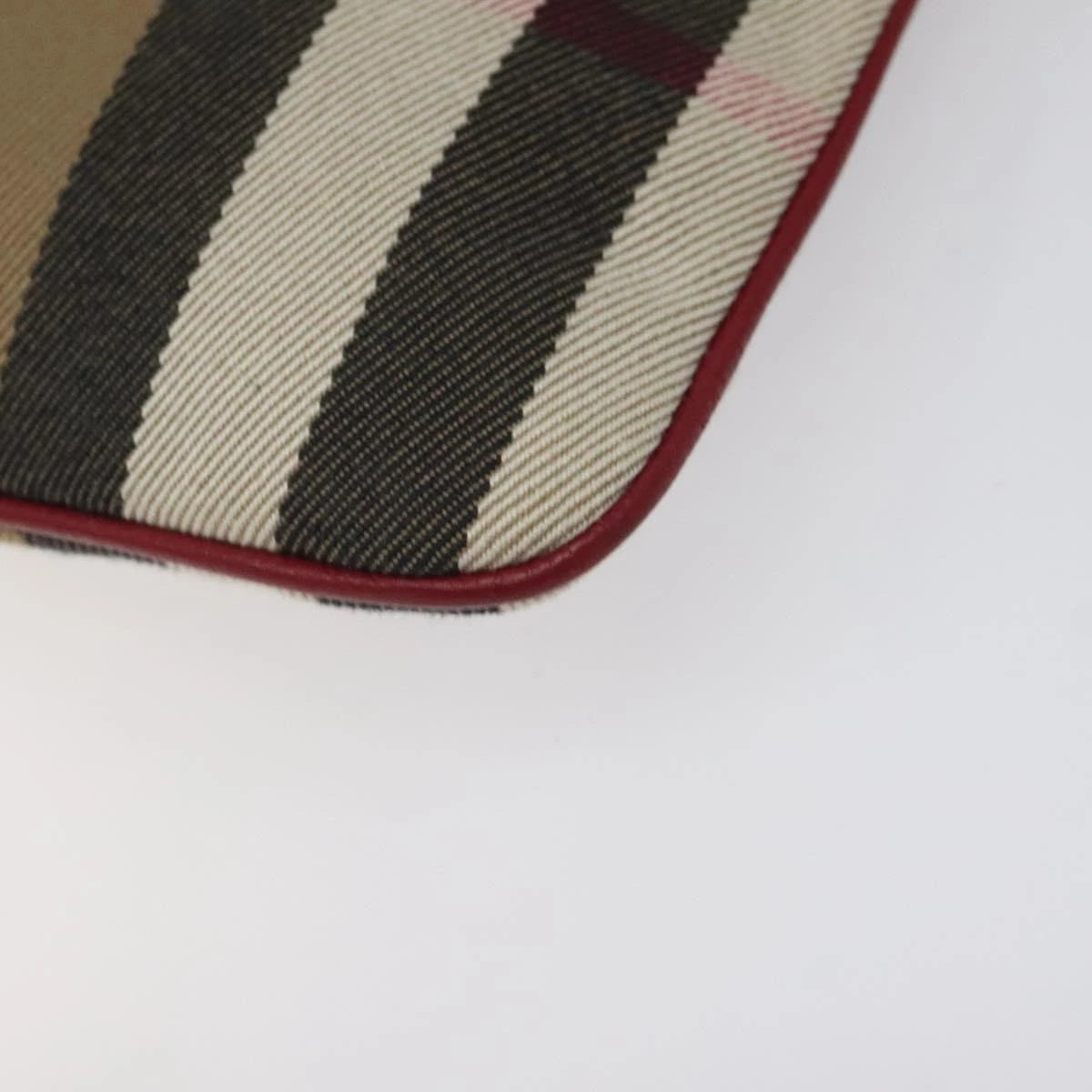 Burberry Nova Check Shoulder Bag Canvas Gold Beige