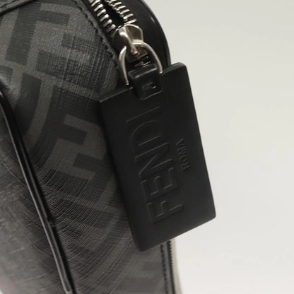 Fendi Zucca Canvas Clutch Bag Outlet Black Gray