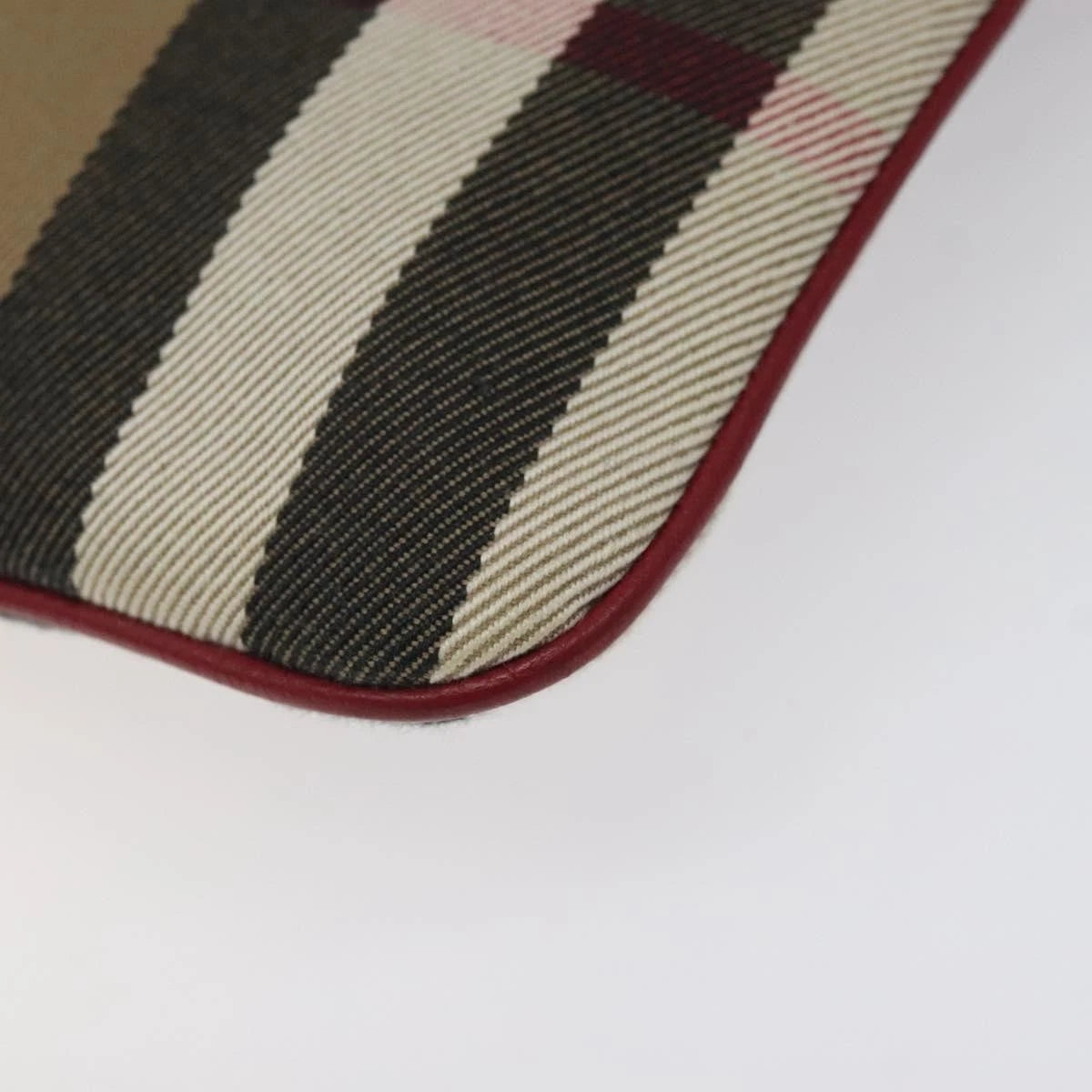 Burberry Nova Check Shoulder Bag Canvas Gold Beige