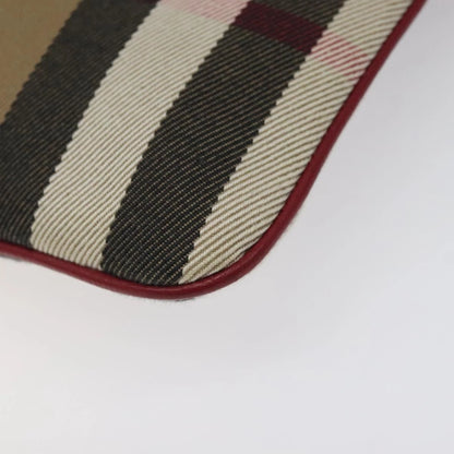 Burberry Nova Check Shoulder Bag Canvas Gold Beige