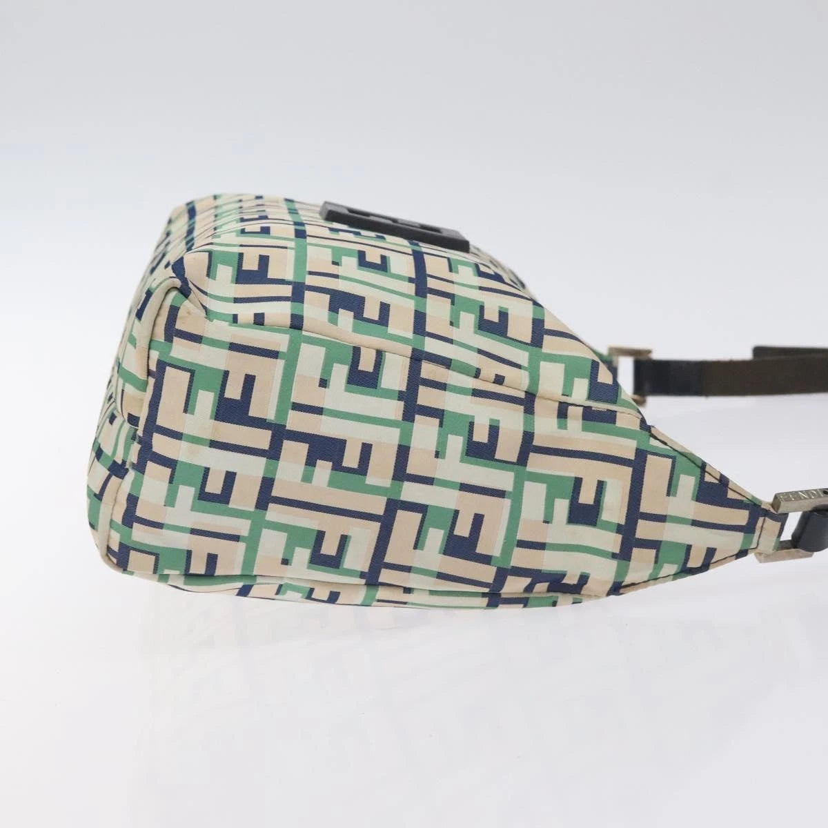 Fendi Zucca Canvas Shoulder Bag White