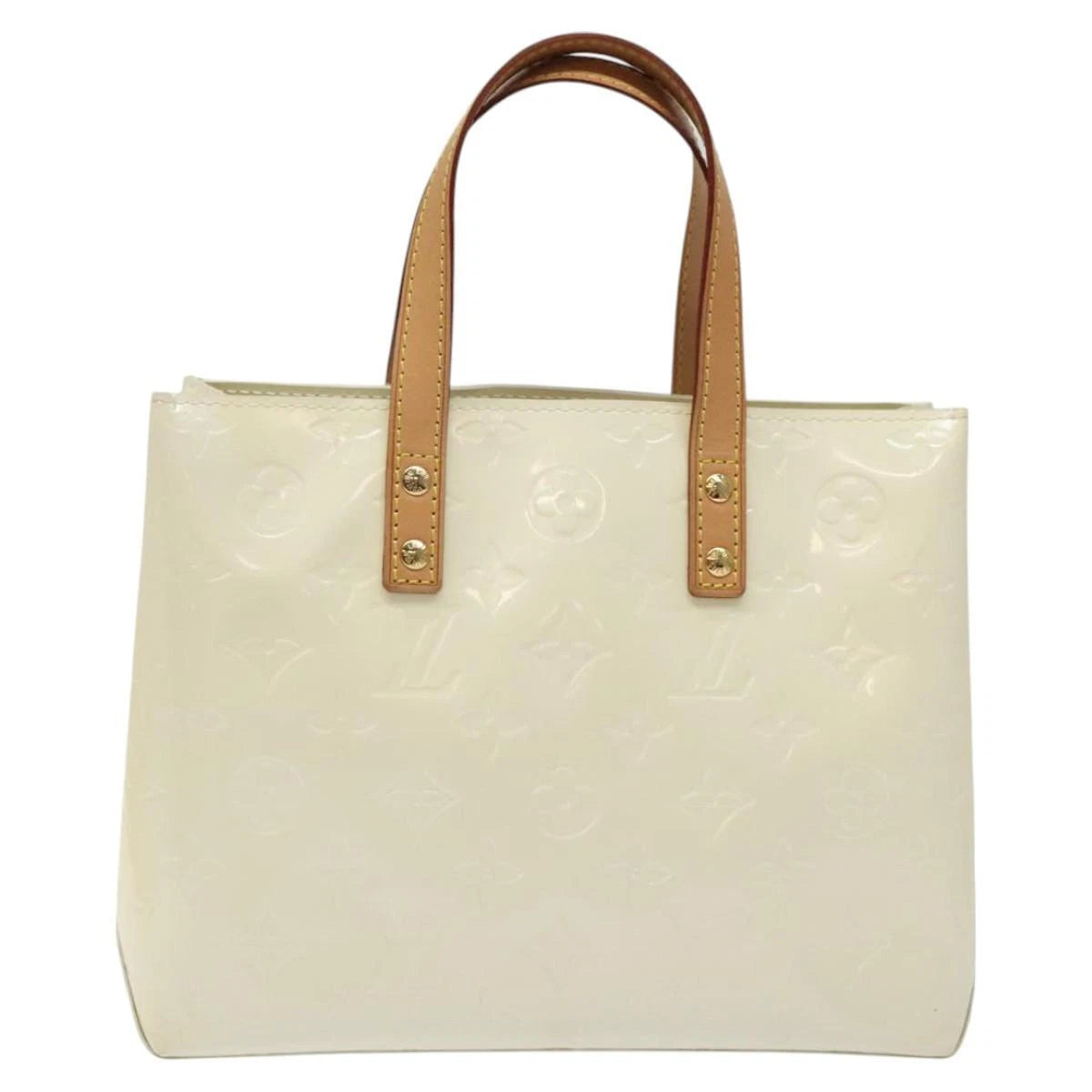 Louis Vuitton Monogram Vernis Reade Pm Hand Bag Perle M91336