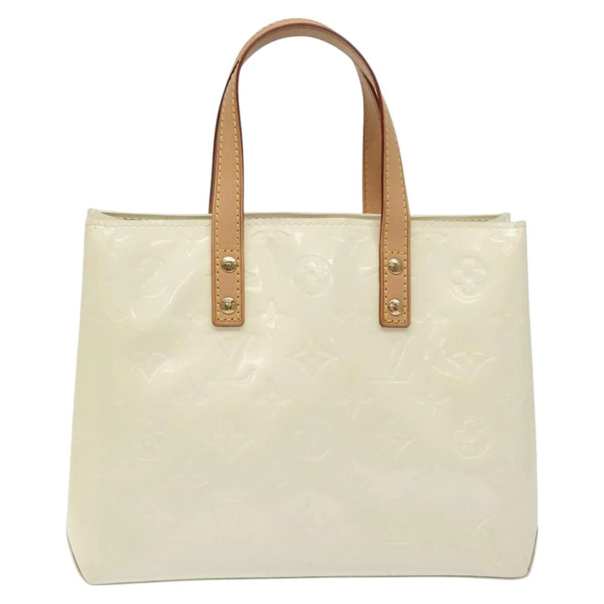 Louis Vuitton Monogram Vernis Reade Pm Hand Bag Perle M91336