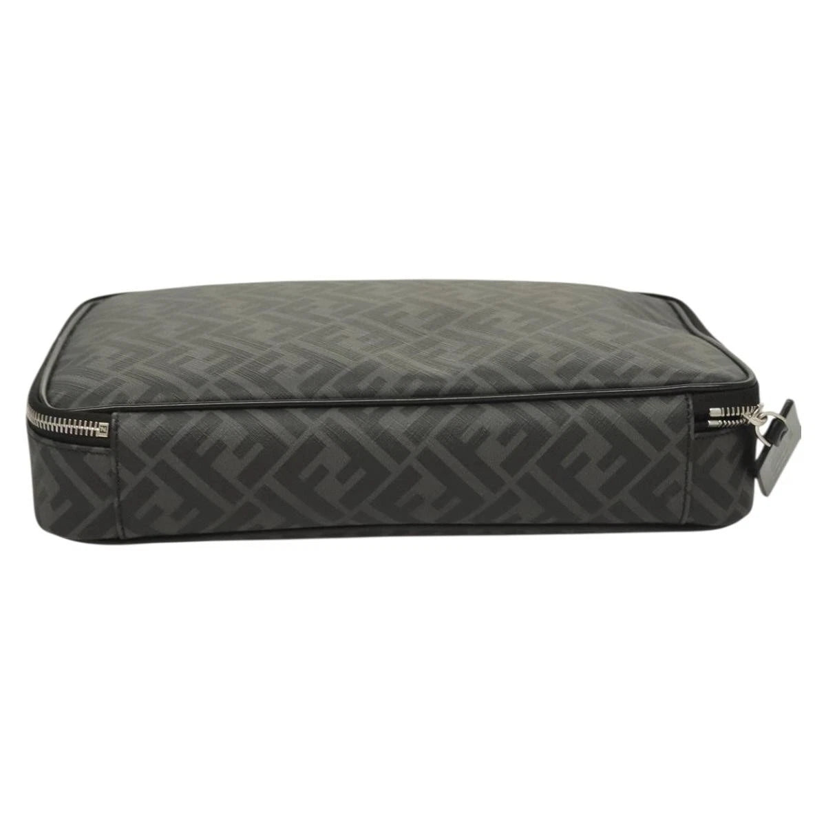Fendi Zucca Canvas Clutch Bag Outlet Black Gray