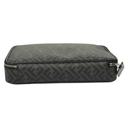 Fendi Zucca Canvas Clutch Bag Outlet Black Gray
