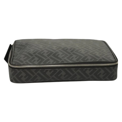 Fendi Zucca Canvas Clutch Bag Outlet Black Gray