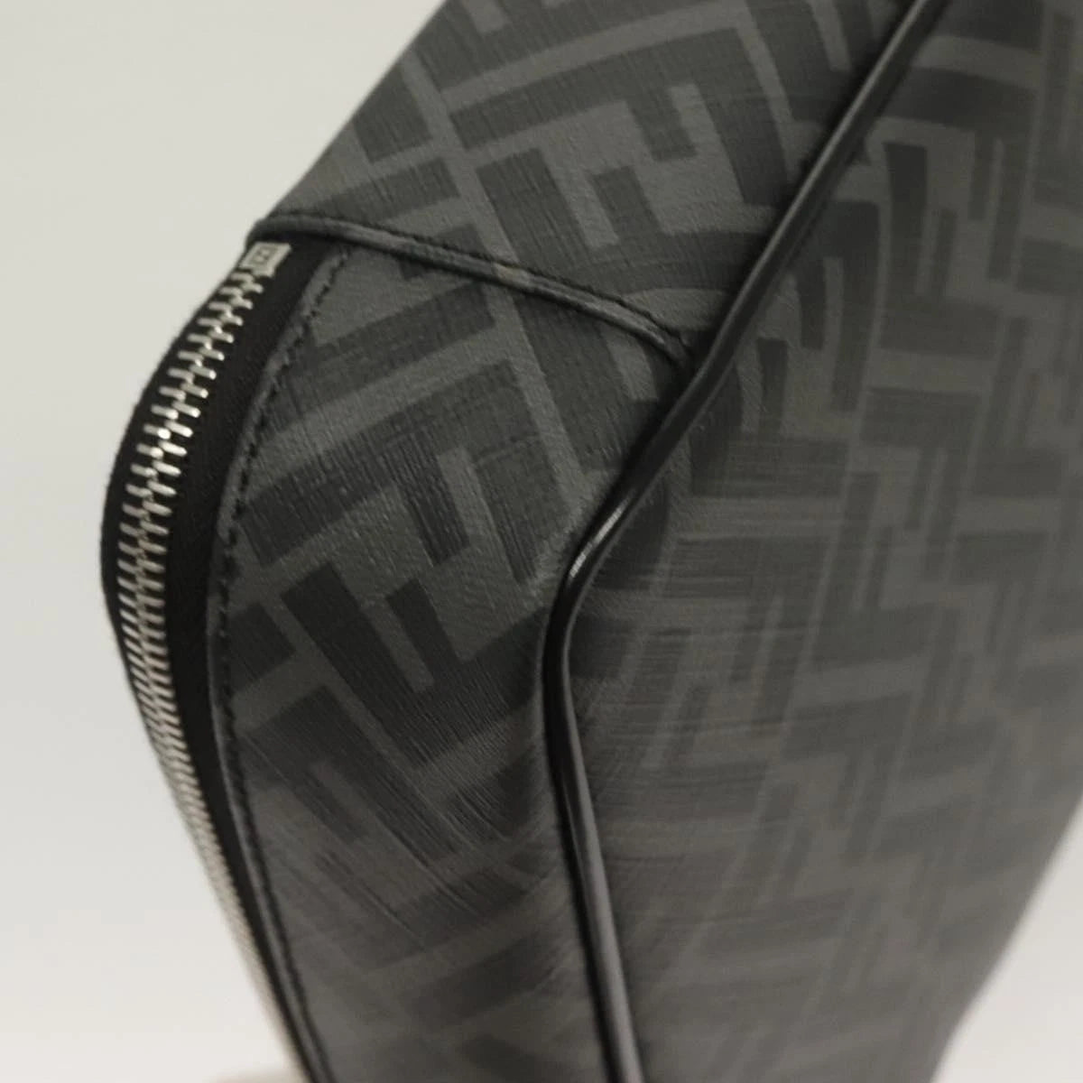 Fendi Zucca Canvas Clutch Bag Outlet Black Gray