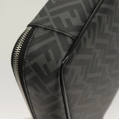 Fendi Zucca Canvas Clutch Bag Outlet Black Gray