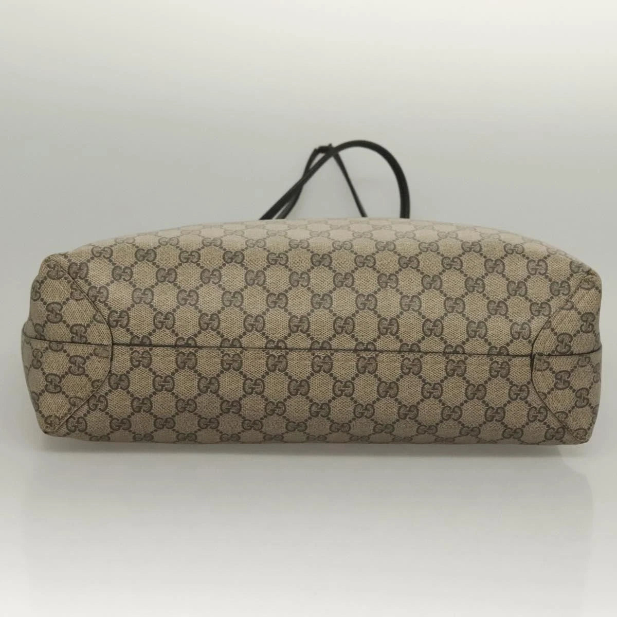 Gucci Gg Supreme Reversible Tote Bag Pvc Beige Black