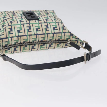Fendi Zucca Canvas Shoulder Bag White
