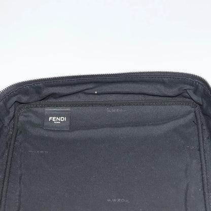 Fendi Zucca Canvas Clutch Bag Outlet Black Gray