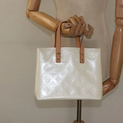 Louis Vuitton Monogram Vernis Reade Pm Hand Bag Perle M91336