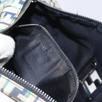 Fendi Zucca Canvas Shoulder Bag White
