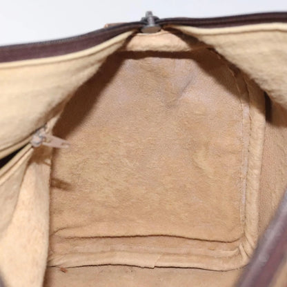 GUCCI GG Supreme Web Sherry Line Hand Bag PVC Beige Gold 40 3842