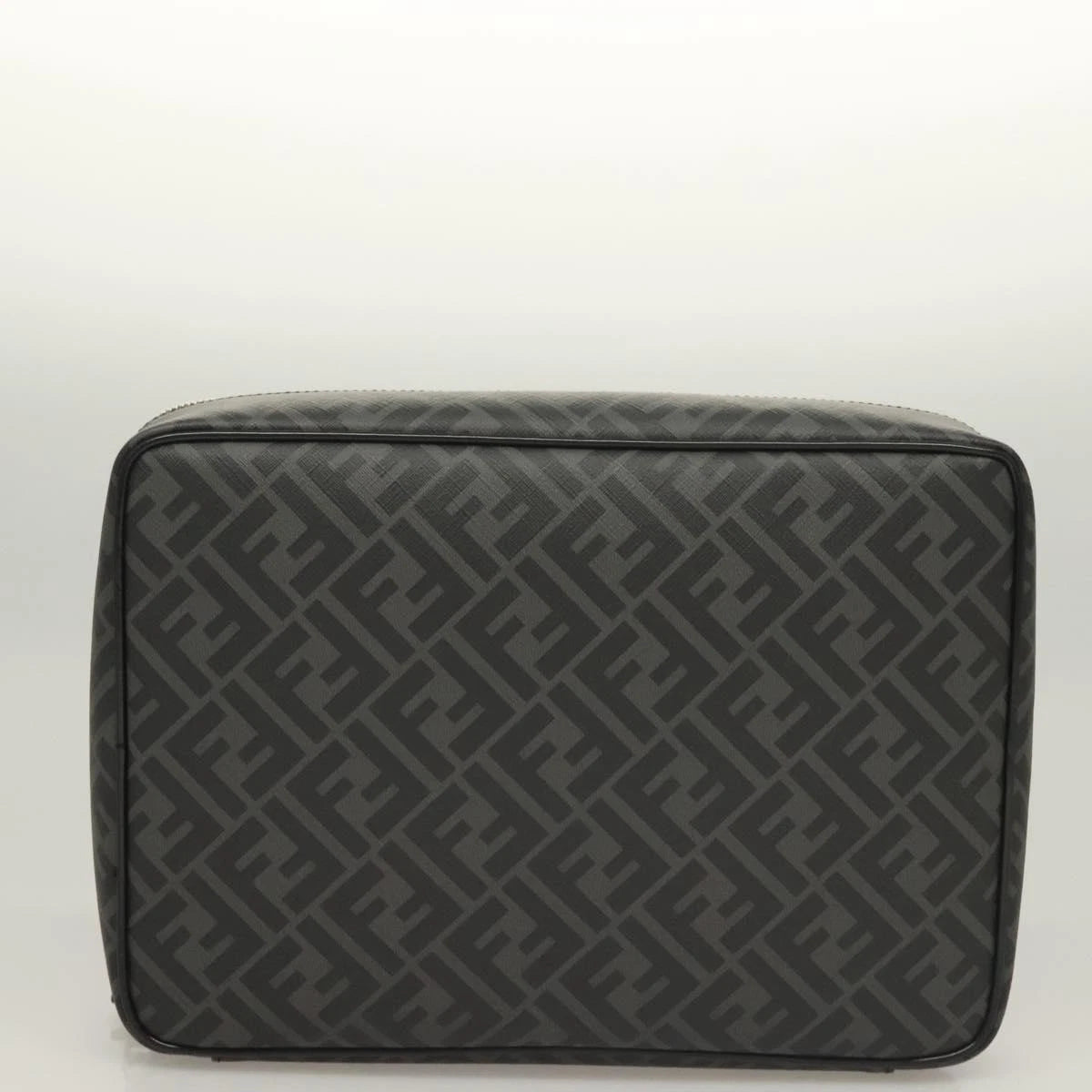 Fendi Zucca Canvas Clutch Bag Outlet Black Gray